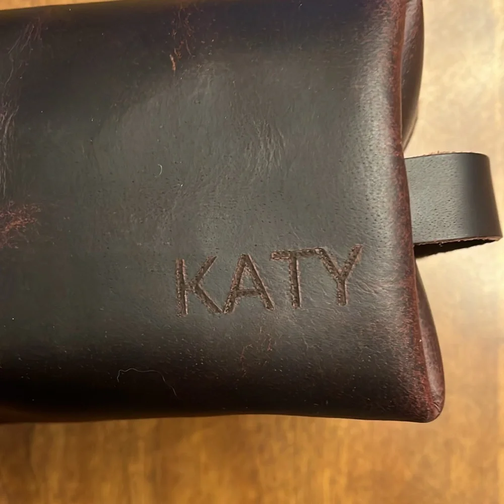 NEW Leather Makeup Bag + Toiletry Bag